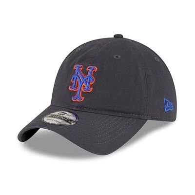 New Era MLB klassieke core baseballpet 9Twenty ongestructureerde verstelbare teamlogo hoed, New York Mets #34815 New Era MLB klassieke core baseballpet 9Twenty ongestructureerde verstelbare teamlogo hoed, New York Mets #34815