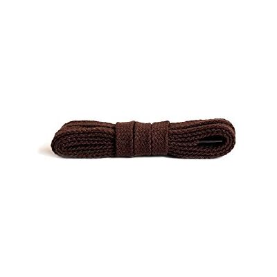 Kaps platte veters, duurzaam, 100% katoen, hoge kwaliteit, gemaakt in Europa, 1 paar, verschillende kleuren en lengtes (120 cm 6 tot 8 paar oogjes / 79 donkerbruin) 120 cm - 6 à 8 Paires D'oeillets Kaps platte veters, duurzaam, 100% katoen, hoge kwaliteit, gemaakt in Europa, 1 paar, verschillende kleuren en lengtes (120 cm 6 tot 8 paar oogjes / 79 donkerbruin) 120 cm - 6 à 8 Paires D'oeillets