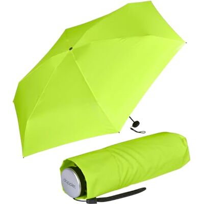 Doppler Super mini zakparaplu van ultralichte en kleine vezels, limoen, 92 cm Doppler Super mini zakparaplu van ultralichte en kleine vezels, limoen, 92 cm