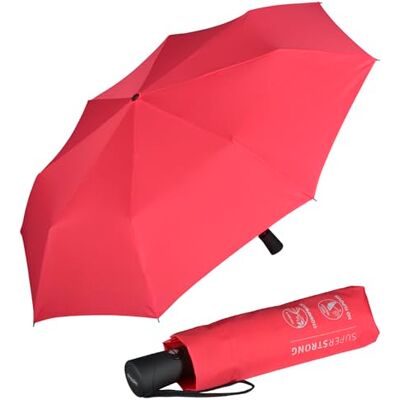 Doppler Superstrong Magic automatische opvouwbare paraplu, Flamingo roze, Eén maat, Classic Doppler Superstrong Magic automatische opvouwbare paraplu, Flamingo roze, Eén maat, Classic