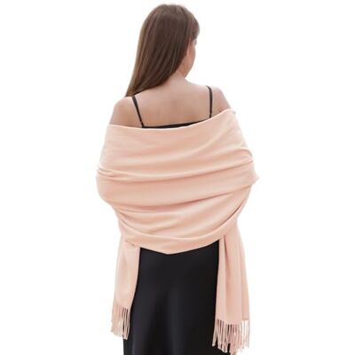 RIIQIICHY Dames sjaals Pashmina sjaals en wraps voor bruiloft sjaals voor vrouwen winter, pink-2, L Large RIIQIICHY Dames sjaals Pashmina sjaals en wraps voor bruiloft sjaals voor vrouwen winter, pink-2, L Large