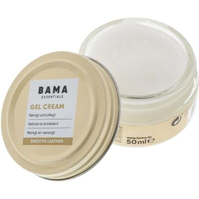 Bama Zachte crèmegel voor schoenwas, transparante verzorging voor glad en generfd leer, zachte reiniging en verzorging voor alle materialen, neutrale kleur, 50 ml 50 ml Bama Zachte crèmegel voor schoenwas, transparante verzorging voor glad en generfd leer, zachte reiniging en verzorging voor alle materialen, neutrale kleur, 50 ml 50 ml