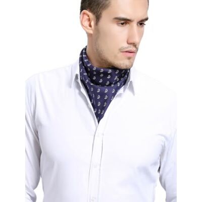 Prettystern Bandana sjaal voor heren, klein, vierkant 53 cm X 53 cm Prettystern Bandana sjaal voor heren, klein, vierkant 53 cm X 53 cm