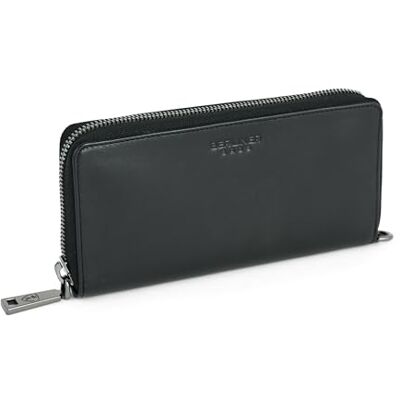 Berliner Bags Lyon Grote portemonnee van hoogwaardig leer met TÜV-geteste RFID-bescherming, met geschenkdoos voor dames, zwart, emboss zwart, eenheidsmaat, modern, Emboss Black, Modern Berliner Bags Lyon Grote portemonnee van hoogwaardig leer met TÜV-geteste RFID-bescherming, met geschenkdoos voor dames, zwart, emboss zwart, eenheidsmaat, modern, Emboss Black, Modern