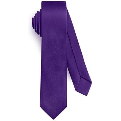 URAQT Zwarte stropdas voor heren, 5 cm, smal, verschillende kleuren beschikbaar, effen stropdas voor bruiloft, formele zaken, cadeau voor Vaderdag, 5 cm donkerpaars, normale maat Taille régulière URAQT Zwarte stropdas voor heren, 5 cm, smal, verschillende kleuren beschikbaar, effen stropdas voor bruiloft, formele zaken, cadeau voor Vaderdag, 5 cm donkerpaars, normale maat Taille régulière