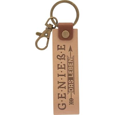 GRUSS & CO 48375 Sleutelhanger van lichtgewicht kunstleer met karabijnsluiting GRUSS & CO 48375 Sleutelhanger van lichtgewicht kunstleer met karabijnsluiting
