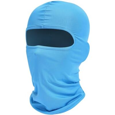 Fuinloth bivakmuts skimasker UV-bescherming motorfiets sjaal zomer nek doek mannen vrouwen, Lichtblauw One Size Fuinloth bivakmuts skimasker UV-bescherming motorfiets sjaal zomer nek doek mannen vrouwen, Lichtblauw One Size