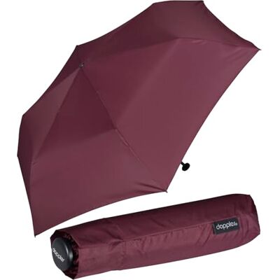 Doppler Zero zakparaplu, 99, gewicht slechts 99 gram, stabiel, winddicht, 21 cm, Koninklijke framboos UV-bescherming, Minimalistisch Doppler Zero zakparaplu, 99, gewicht slechts 99 gram, stabiel, winddicht, 21 cm, Koninklijke framboos UV-bescherming, Minimalistisch