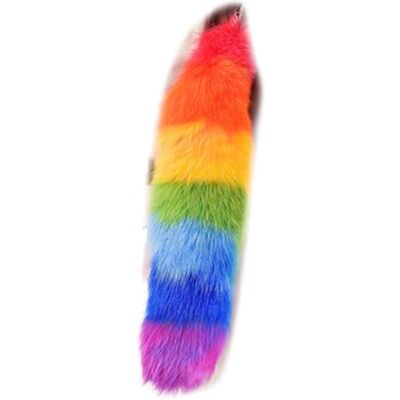 ChongKuan Hanger met vossenstaart van imitatiebont, met vossenstaart hanger, 17 ChongKuan Hanger met vossenstaart van imitatiebont, met vossenstaart hanger, 17