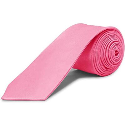 OcioDual Stropdas Heren Mode Kleur Zwart Effen Satijn Gekleed Bruiloft Casual Tie 100% Polyester, Roze Eén maat OcioDual Stropdas Heren Mode Kleur Zwart Effen Satijn Gekleed Bruiloft Casual Tie 100% Polyester, Roze Eén maat