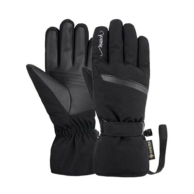 Reusch Sandy Gore-Tex Waterdichte en ademende warme handschoenen voor volwassenen, zwart/zilver, 7 Reusch Sandy Gore-Tex Waterdichte en ademende warme handschoenen voor volwassenen, zwart/zilver, 7