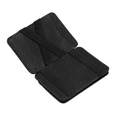 HUNTERSON Magic Wallet Voor 6 kaarten Met muntvak Kaarthouder met RFID-blok Portemonnee voor heren Originele cadeaus voor mannen, 05 Carbon, Eén maat, Creditcardhouder HUNTERSON Magic Wallet Voor 6 kaarten Met muntvak Kaarthouder met RFID-blok Portemonnee voor heren Originele cadeaus voor mannen, 05 Carbon, Eén maat, Creditcardhouder