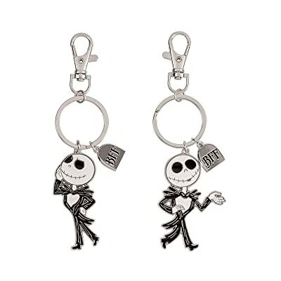 Disney The Nightmare Before Christmas Sleutelhanger BFF Zwart, Wit en Zilver Disney The Nightmare Before Christmas Sleutelhanger BFF Zwart, Wit en Zilver