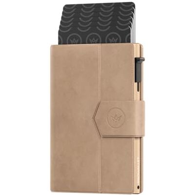 ProWallet Pasjeshouder Plus 8 Pasjes, Briefgeld en Muntgeld Pashouder met Rits RFID Kleine Creditcardhouder Stijlvolle Portemonnee (Beige) ProWallet Pasjeshouder Plus 8 Pasjes, Briefgeld en Muntgeld Pashouder met Rits RFID Kleine Creditcardhouder Stijlvolle Portemonnee (Beige)