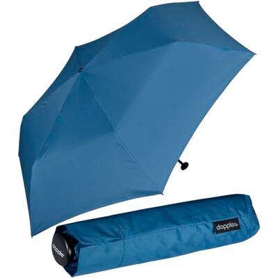 Doppler Zero Zakparaplu, 99, gewicht slechts 99 gram, stabiel, winddicht, 21 cm, ultrablauw, uv-bescherming, 90 cm, minimalistisch Doppler Zero Zakparaplu, 99, gewicht slechts 99 gram, stabiel, winddicht, 21 cm, ultrablauw, uv-bescherming, 90 cm, minimalistisch