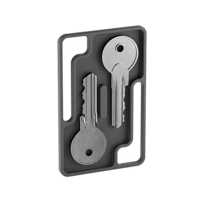 Lockcard Key Slider sleutelhanger en organizer voor dunne portefeuilles, sleutel geïntegreerd in ontwerp, compatibel, minimalistisch systeem, grijs Lockcard Key Slider sleutelhanger en organizer voor dunne portefeuilles, sleutel geïntegreerd in ontwerp, compatibel, minimalistisch systeem, grijs