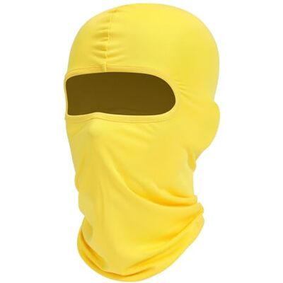 Fuinloth bivakmuts skimasker UV-bescherming motorfiets sjaal zomer nek doek mannen vrouwen, Geel. Eén maat Fuinloth bivakmuts skimasker UV-bescherming motorfiets sjaal zomer nek doek mannen vrouwen, Geel. Eén maat