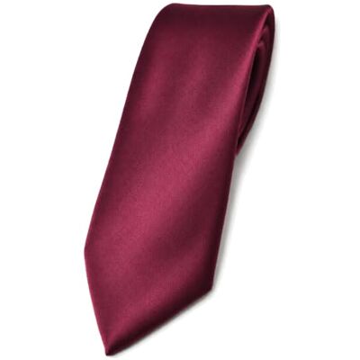 TigerTie Herenstropdas Fijne satijnen stropdas van 6 cm in effen design, ideaal voor zakelijke afspraken, feestelijke gelegenheden en vrije tijd, Bordeaux paars Krawattengröße: ca. Länge 150 cm, Breite 6 cm TigerTie Herenstropdas Fijne satijnen stropdas van 6 cm in effen design, ideaal voor zakelijke afspraken, feestelijke gelegenheden en vrije tijd, Bordeaux paars Krawattengröße: ca. Länge 150 cm, Breite 6 cm