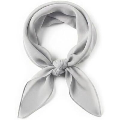 TigerTie Fijne chiffon sjaal voor dames, effen, afmetingen: 58 x 58 cm, Lichtgrijs Afmeting sjaaltje: ca. Lengte 58 cm, breedte 58 cm TigerTie Fijne chiffon sjaal voor dames, effen, afmetingen: 58 x 58 cm, Lichtgrijs Afmeting sjaaltje: ca. Lengte 58 cm, breedte 58 cm