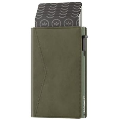 ProWallet Pasjeshouder Slim 8 Pasjes en Briefgeld Magneetsluiting RFID bescherming Kleine Creditcardhouder Stijlvolle Portemonnee Heren & Dames (Olijfgroen) ProWallet Pasjeshouder Slim 8 Pasjes en Briefgeld Magneetsluiting RFID bescherming Kleine Creditcardhouder Stijlvolle Portemonnee Heren & Dames (Olijfgroen)