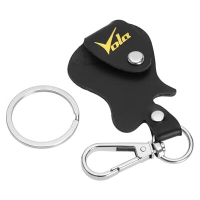 Vola Lederen gitaarplectrumhouder, sleutelhanger, plectrumhouder, tas, plectrumopslag, bruin, sleutelhanger Vola Lederen gitaarplectrumhouder, sleutelhanger, plectrumhouder, tas, plectrumopslag, bruin, sleutelhanger
