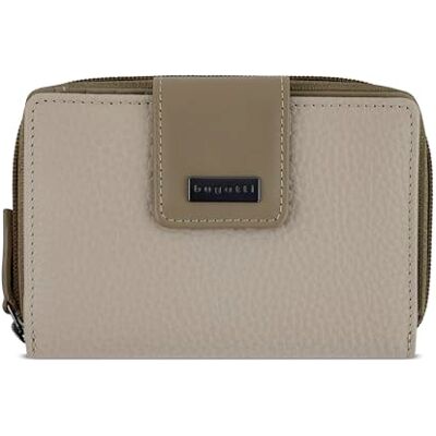 bugatti Sina echt lederen portemonnee voor dames met ritssluiting, S Beige bugatti Sina echt lederen portemonnee voor dames met ritssluiting, S Beige