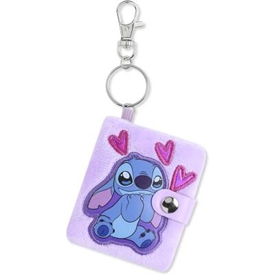 Disney Stitch Kids GH00340RL.PH Mini reisdagboek met sleutelhanger, roze hart, één maat, casual, roze, één maat, casual Disney Stitch Kids GH00340RL.PH Mini reisdagboek met sleutelhanger, roze hart, één maat, casual, roze, één maat, casual
