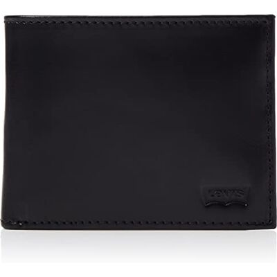 Levis Casual Classics Hunte Coin Bifold-Batwing Reisaccessoires Bi-Fold Portemonnee voor heren, zwart, Eén maat One size Levis Casual Classics Hunte Coin Bifold-Batwing Reisaccessoires Bi-Fold Portemonnee voor heren, zwart, Eén maat One size