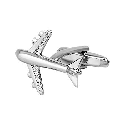 DonJordi Airplane Airliner-manchetknopen voor piloten en stewardessen van metaal, unisize, zilver, geen edelsteen, Zilver, Geen edelsteen DonJordi Airplane Airliner-manchetknopen voor piloten en stewardessen van metaal, unisize, zilver, geen edelsteen, Zilver, Geen edelsteen