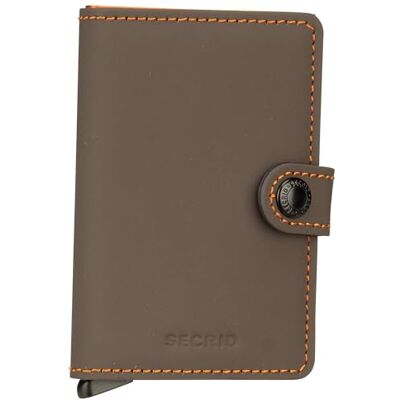 Secrid Mini Wallet Truffle & Orange Case voor 4 kaarten met of 6 kaarten zonder reliëf Grootte: 10,2 x 6,5 x 2,1 cm, Truffle MM & Orange Secrid Mini Wallet Truffle & Orange Case voor 4 kaarten met of 6 kaarten zonder reliëf Grootte: 10,2 x 6,5 x 2,1 cm, Truffle MM & Orange