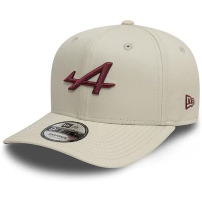 New Era Alpine F1 9FIFTY Baseballpet, chroom/wit/bruin logo, verstelbare snapback, Wit., M-L M-L New Era Alpine F1 9FIFTY Baseballpet, chroom/wit/bruin logo, verstelbare snapback, Wit., M-L M-L