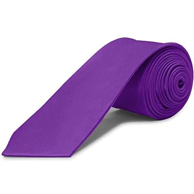 OcioDual Stropdas Heren Mode Kleur Zwart Effen Satijn Gekleed Bruiloft Casual Tie 100% Polyester, Paars 2 Eén maat OcioDual Stropdas Heren Mode Kleur Zwart Effen Satijn Gekleed Bruiloft Casual Tie 100% Polyester, Paars 2 Eén maat