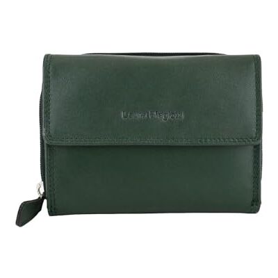 Laura Biagiotti Damesportemonnee van echt leer, ruim met geschenkdoos, Groen 208, Klassiek Laura Biagiotti Damesportemonnee van echt leer, ruim met geschenkdoos, Groen 208, Klassiek