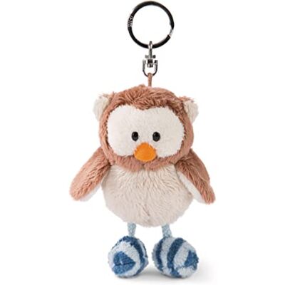NICI Oscar 48967 Sleutelhanger Owl 10 cm Bruin met Draaibare Hoofd Cuddly Toy Hanger met Sleutelring voor Sleutelkoord, Sleutelhanger & Sleutelhouder NICI Oscar 48967 Sleutelhanger Owl 10 cm Bruin met Draaibare Hoofd Cuddly Toy Hanger met Sleutelring voor Sleutelkoord, Sleutelhanger & Sleutelhouder