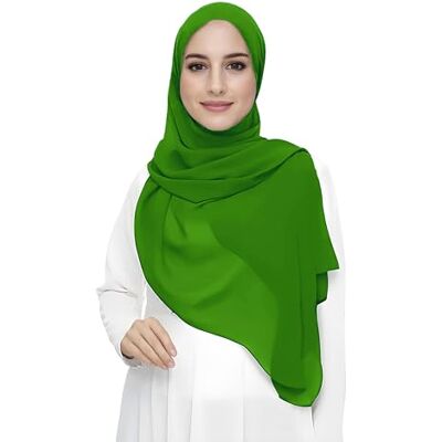 Lina & Lily Chiffon hijab-sjaal voor dames van lichtgewicht stof, Apple Groen Taille unique Lina & Lily Chiffon hijab-sjaal voor dames van lichtgewicht stof, Apple Groen Taille unique