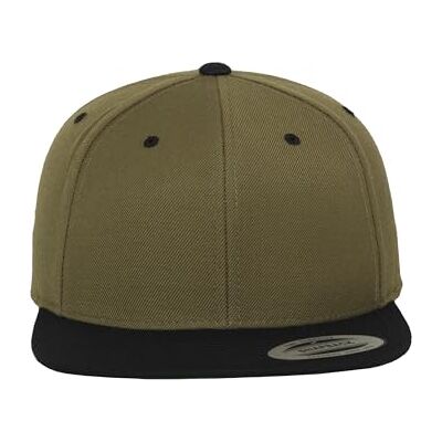 Flexfit Classic Snapback 2-Tone Cap uniseks-volwassene pet, olijf/zwart, One Size One Size Flexfit Classic Snapback 2-Tone Cap uniseks-volwassene pet, olijf/zwart, One Size One Size