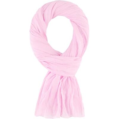 ALLEE DU FOULARD Sjaal, 100% katoen, afmetingen 200 x 110 cm, uniseks, meer dan 50 effen kleuren, Roze 110 x 200 cm ALLEE DU FOULARD Sjaal, 100% katoen, afmetingen 200 x 110 cm, uniseks, meer dan 50 effen kleuren, Roze 110 x 200 cm