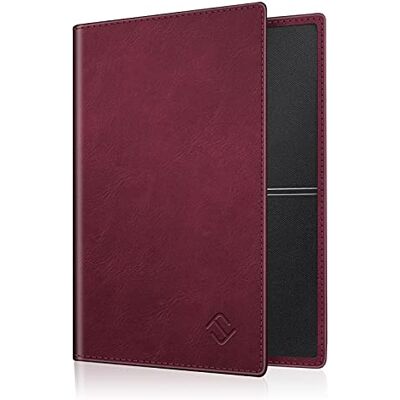 FINTIE Hoes voor kentekenbewijs, ultradun etui van kunstleer voor kentekenbewijs, creditcards, ID-kaarten, rijbewijs, bordeaux FINTIE Hoes voor kentekenbewijs, ultradun etui van kunstleer voor kentekenbewijs, creditcards, ID-kaarten, rijbewijs, bordeaux