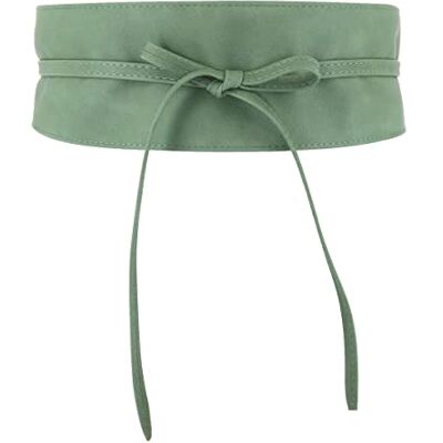 FASHIONGEN Obi riem voor dames, brede Obi-riem, kunstleer van polyurethaan, hoge kwaliteit, MICA, Khaki (stad) XXX-Large FASHIONGEN Obi riem voor dames, brede Obi-riem, kunstleer van polyurethaan, hoge kwaliteit, MICA, Khaki (stad) XXX-Large
