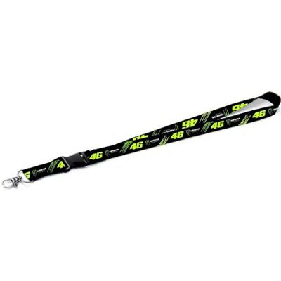 Valentino Vr46 Monster Dual Line uniseks riem, zwart, één maat, klassiek Valentino Vr46 Monster Dual Line uniseks riem, zwart, één maat, klassiek