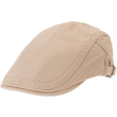 KeepSa Vintage platte heren-pet, katoen, zomer, baret, Gatsby Ivy hoed, opvouwbare Ierse hoed, verstelbaar, ademend 57-61 KeepSa Vintage platte heren-pet, katoen, zomer, baret, Gatsby Ivy hoed, opvouwbare Ierse hoed, verstelbaar, ademend 57-61
