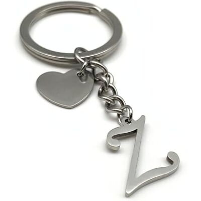 EVEMATE Sleutelhanger met letters van A tot Z, handgemaakt, van roestvrij staal, ideaal cadeau voor partner, verjaardag, vriend, vriendin, moeder, vader, Z 75mm EVEMATE Sleutelhanger met letters van A tot Z, handgemaakt, van roestvrij staal, ideaal cadeau voor partner, verjaardag, vriend, vriendin, moeder, vader, Z 75mm