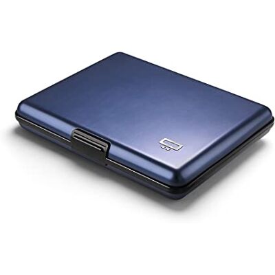 ÖGON -DESIGNS- Ögon Smart Wallets Big Stockholm aluminium portemonnee met RFID-blokkering tot 10 kaarten en bankbiljetten, marineblauw, Taille unique ÖGON -DESIGNS- Ögon Smart Wallets Big Stockholm aluminium portemonnee met RFID-blokkering tot 10 kaarten en bankbiljetten, marineblauw, Taille unique