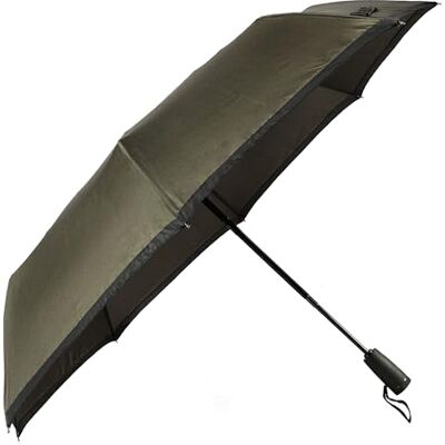 Hugo Boss Gear kaki zakparaplu ultralichte en extra robuuste paraplu met roest- en krasbescherming, kaki, M 27 cm, modern design Hugo Boss Gear kaki zakparaplu ultralichte en extra robuuste paraplu met roest- en krasbescherming, kaki, M 27 cm, modern design