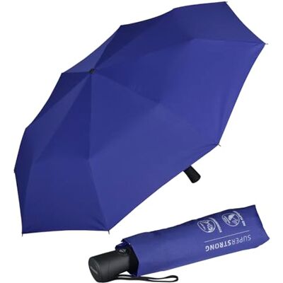 Doppler Superstrong Magic automatische opvouwbare paraplu, Blauw (Reflex Blue), Eén maat, Classic Doppler Superstrong Magic automatische opvouwbare paraplu, Blauw (Reflex Blue), Eén maat, Classic