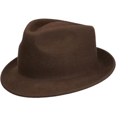 Lipodo CHAPEAUSHOP Trilby hoed, gemaakt in Italië, uniseks, herfst en winter L Lipodo CHAPEAUSHOP Trilby hoed, gemaakt in Italië, uniseks, herfst en winter L