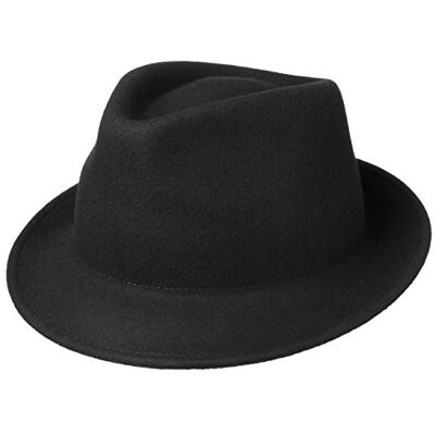 Lipodo Trilby wollen vilten hoed voor dames/heren vilten hoed in verschillende kleuren herenhoed gemaakt in Italië Italiaanse wollen hoed herfst/winter wollen vilten hoed, zwart., 54-55 54-55 Lipodo Trilby wollen vilten hoed voor dames/heren vilten hoed in verschillende kleuren herenhoed gemaakt in Italië Italiaanse wollen hoed herfst/winter wollen vilten hoed, zwart., 54-55 54-55