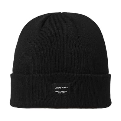 Jack & Jones JJDNA BEANIE NOOS, herenmuts, zwart (black), één maat Eén maat Jack & Jones JJDNA BEANIE NOOS, herenmuts, zwart (black), één maat Eén maat