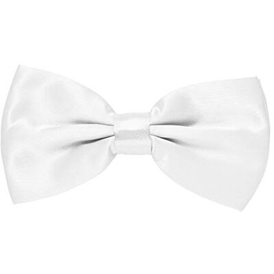 MASADA vlinderdas, accessoires voor heren, traploos verstelbaar, handgemaakt, haaksluiting, 12 x 6 cm, Wit. Taille unique MASADA vlinderdas, accessoires voor heren, traploos verstelbaar, handgemaakt, haaksluiting, 12 x 6 cm, Wit. Taille unique