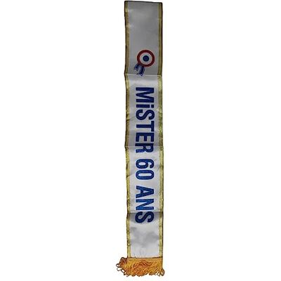 Maelsa ® Mister Sjaal 60 jaar één maat feestaccessoires, kostuum, kostuum, spellen, speelgoed (naar keuze) (Mister 60 jaar) Maelsa ® Mister Sjaal 60 jaar één maat feestaccessoires, kostuum, kostuum, spellen, speelgoed (naar keuze) (Mister 60 jaar)
